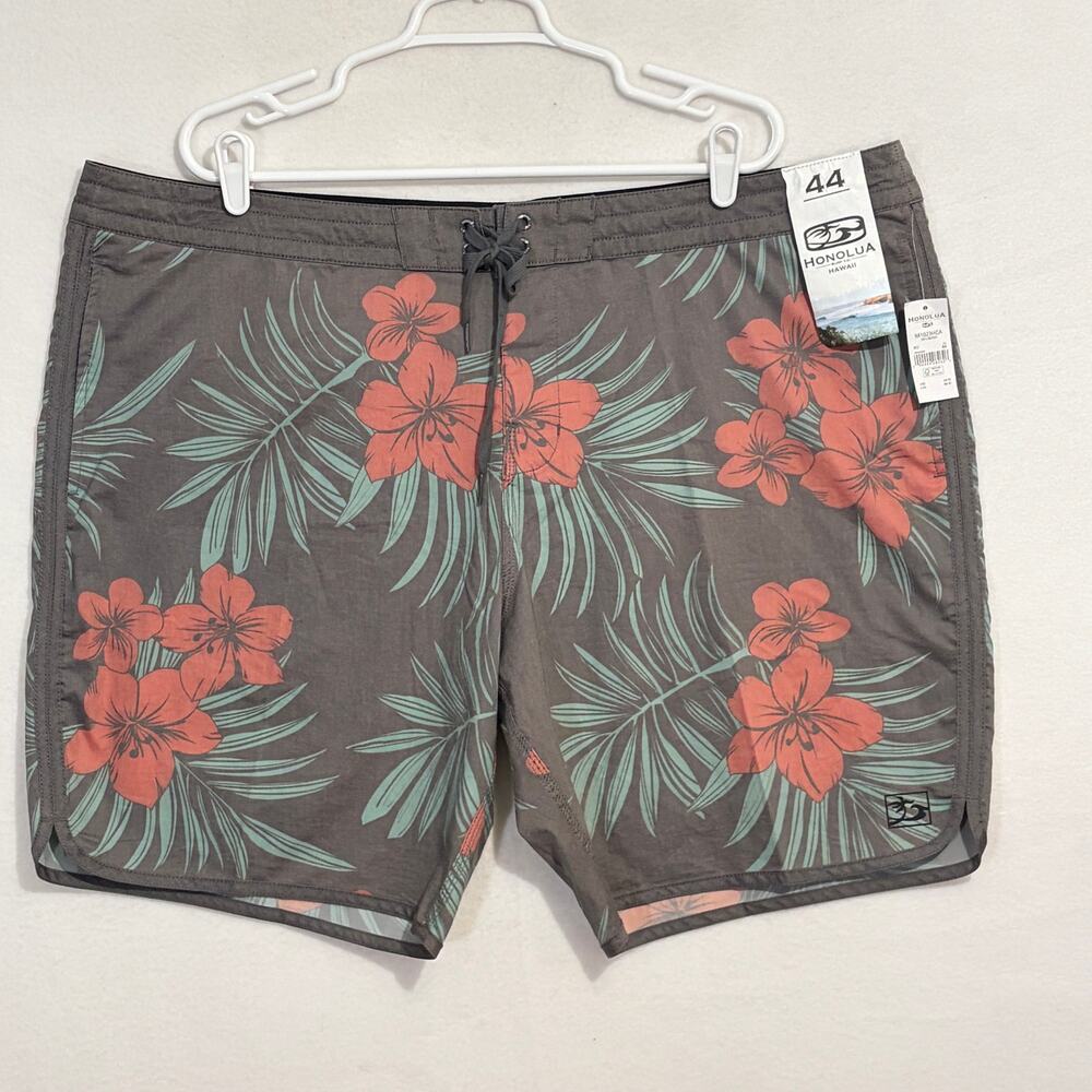 Honolua Swim Trunks Men’s 44 Tropical Hawaiian Pockets NWT Surf Board Shorts